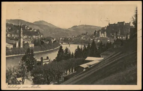 Ansichtskarte Salzburg von Mülln. 1927