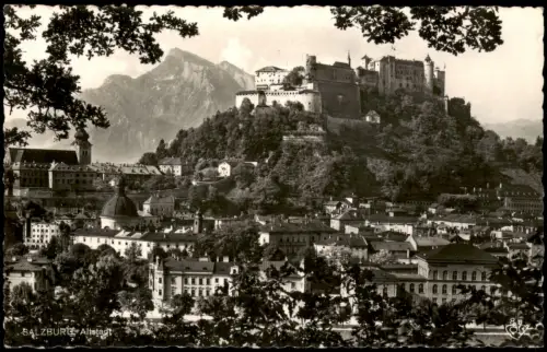 Ansichtskarte Salzburg Altstadt - Fotokarte 1956  Sonderstempel