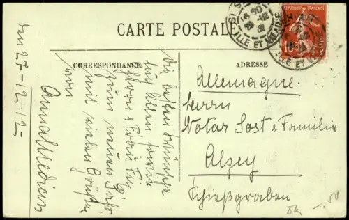 CPA Dinard La Vicomté. Le Sentier des Douaniers 1912