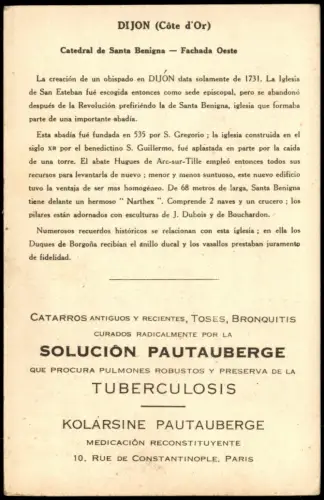 Dijon (Dision) Dijon Catedral de Santa Benigna - Fachada Oeste 1928