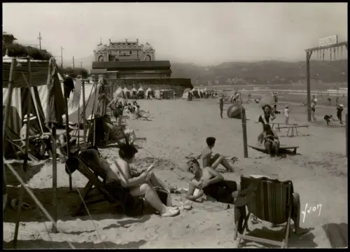 CPA Hendaye Hendaia La Plage et le Casino 1940