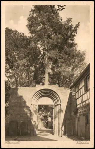 Ansichtskarte Bad Herrenalb Straßenpartie Paradies 1929