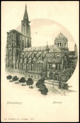 CPA Straßburg Strasbourg Münster 3D-Effekt 1908