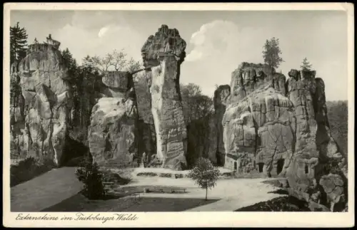 Holzhausen-Externsteine-Horn-Bad Meinberg Externsteine im Teutoburger Walde 1935