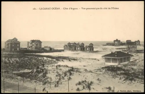 Lacanau-Ocean Lacanau-Océan Côte d'Argent  Vue panoramique du côté  1912