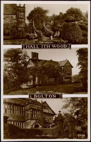 Postcard Bolton Greater Manchester 3 Bild HALL ITH WOOD 1940