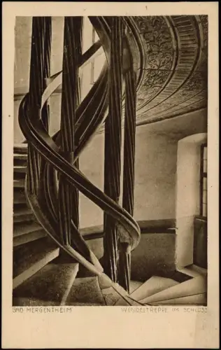 Ansichtskarte Bad Mergentheim WENDELTREPPE IM SCHLO55 1926