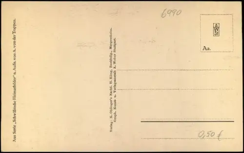 Ansichtskarte Bad Mergentheim WENDELTREPPE IM SCHLO55 1926