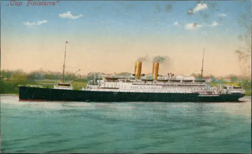 Ansichtskarte  Schiffe Dampfer Steamer Cap Finisterre 1912