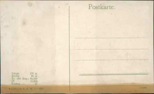 Ansichtskarte  Schiffe Dampfer Steamer Cap Finisterre 1912