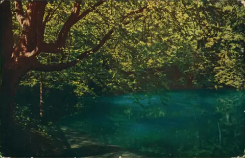Ansichtskarte Blaubeuren Blautopf - Farb-Aufnahme 1942