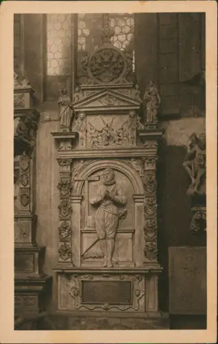 Ansichtskarte Wertheim Grabdenkmal im Chor der protest. Kirche. 1928
