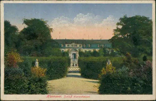 Ansichtskarte Herrenhausen-Hannover Schloß Herrenhausen. 1925