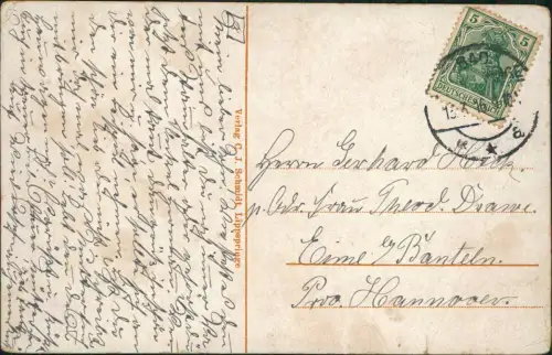 Ansichtskarte Bad Lippspringe Trinkhaile m. Kursaal des Kurbades 1916