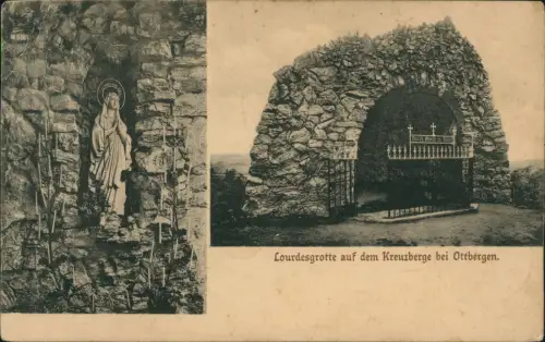 Ottbergen-Schellerten 2 Bild Lourdesgrotte auf dem Kreuzberge 1912