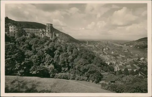 Ansichtskarte Heidelberg v. d. Scheffelterrasse 1933