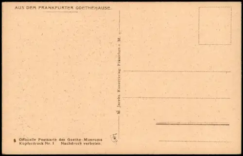 Ansichtskarte Frankfurt am Main Hauptflur im Erdgeschoss 1928