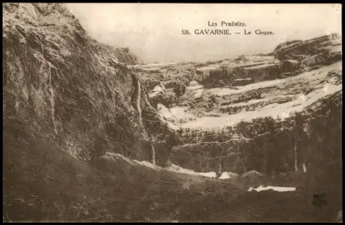 .Frankreich Pyrenäen LES PYRÉNÉES GAVARNIE Le Cirque Felsformation 1910