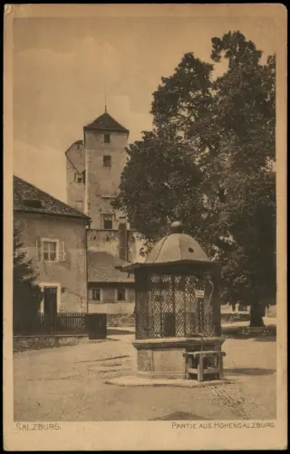 Ansichtskarte Salzburg PARTIE AUS HOHENSALZBURG 1924