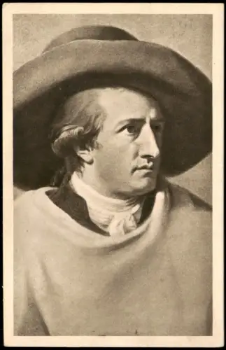 Künstlerkarte Goethe-Portrait Goethe gemalt H. W. Tischbein 1920