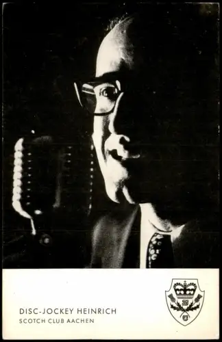 Ansichtskarte Aachen DISC JOCKEY HEINRICHSCOTCH CLUB AACHEN 1960