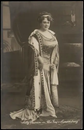 Ansichtskarte  Lilly Steinen in Der Graf von Luxemburg 1910