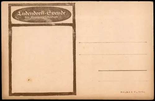 Ansichtskarte  Ludendorff mit Orden Spenden-AK für Kriegsbeschädigte 1925