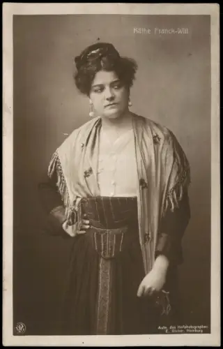 Ansichtskarte  Käthe Franck-Witt Deutsche Schauspielerin Theater Film 1910
