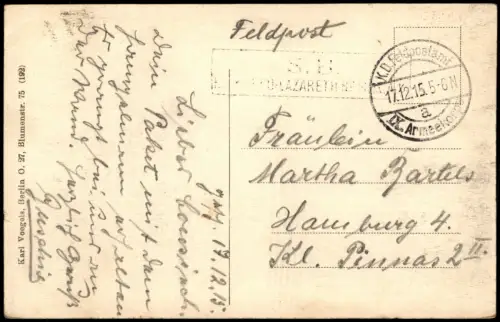 Postkaart Veurne Furnes Marktplatz feine Herren 1915