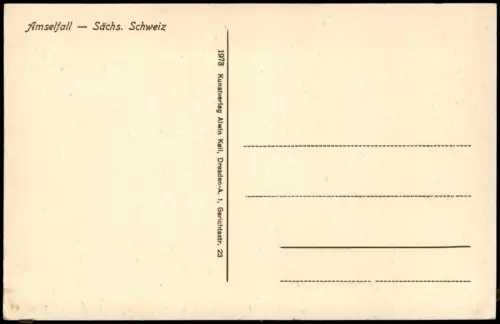 Ansichtskarte Rathen Gaststätte am Wasserfall Amselfall Sächs. Schweiz 1910