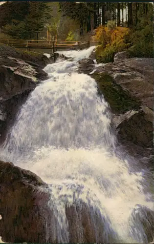 Ansichtskarte Triberg im Schwarzwald Triberger Wasserfall Künstlerkarte 1913