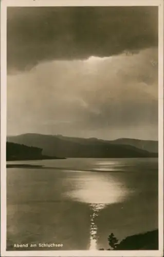 Ansichtskarte Schluchsee Abend am Schluchsee - Stimmungsbild 1941
