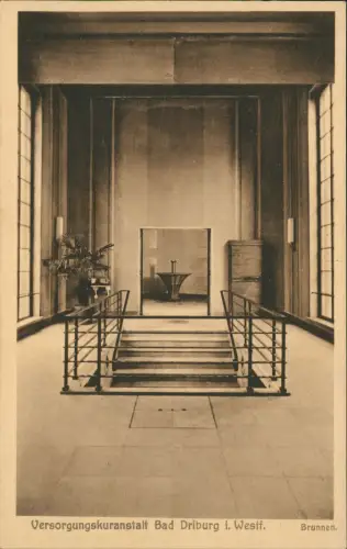 Ansichtskarte Bad Driburg Versorgungskuranstalt - Brunnen 1926