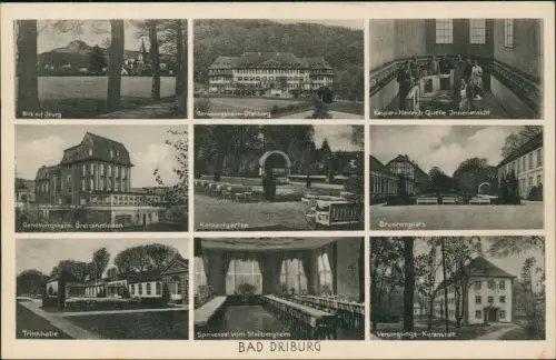 Bad Driburg Brunnenplatz, Trinhalle, Versorugungsanstalt uvm 1936