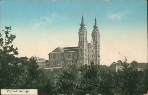 Ansichtskarte Bad Staffelstein Wallfahrtskirche Basilika Vierzehnheiligen 1913