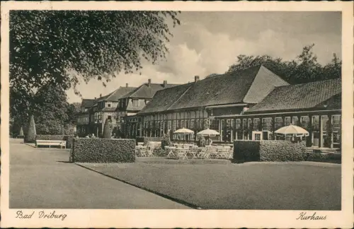 Ansichtskarte Bad Driburg Anlagen am Kurhaus 1937