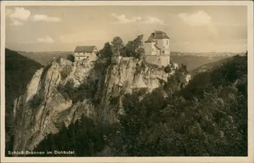 Ansichtskarte Fridingen an der Donau Schloss Bronnen - Fotokarte 1937