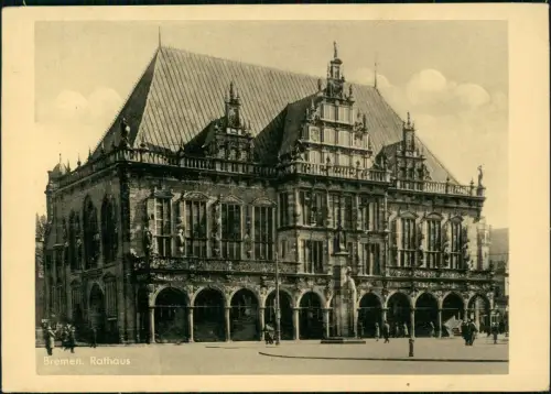 Ansichtskarte Bremen Rathaus 1950