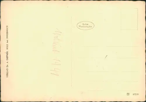 Ansichtskarte Innsbruck Platz und Auto - Fotokarte 1930