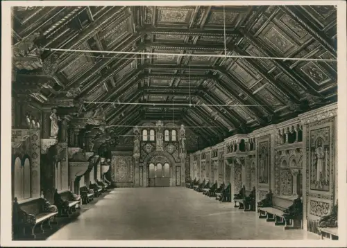 Ansichtskarte Eisenach Grosser Festsaal im Landgrafenhaus Wartburg 1930