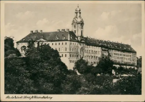 Ansichtskarte Rudolstadt Schloss Heidecksburg 1952