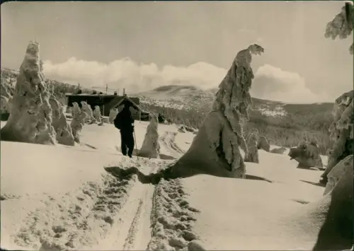 Harrachsdorf Harrachov Wosseckerbaude Vosecká bouda im Winter 1957