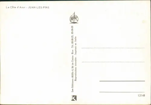 CPA Juan-les-Pins Strandansichten 4 Bild nackte Frau Erotik 1981