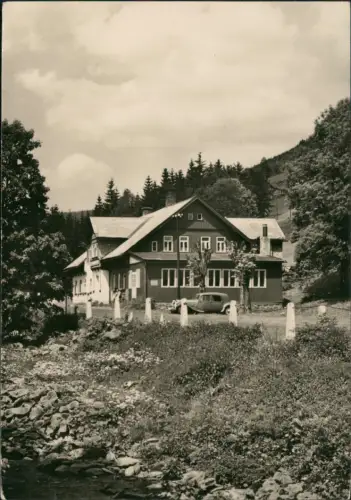 Postcard Petzer Pec pod Sněžkou Tetřívek Baude Riesengebirge 1959