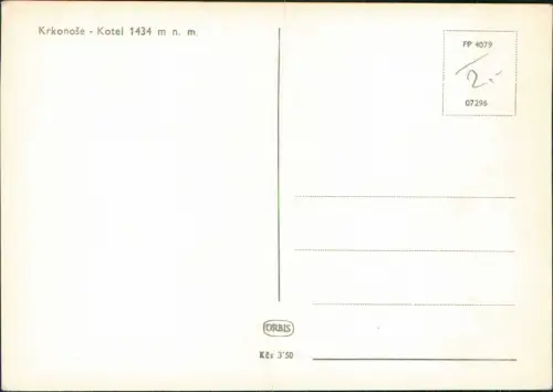 Rochlitz an der Iser Rokytnice nad Jizerou Krkonoše Kotel   im Winter 1959
