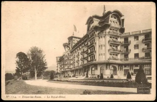 CPA Évian-les-Bains Le Royal-Hótel. 1922