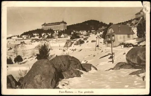 CPA Font-Romeu-Odeillo-Via Vue générale. Winter 1929