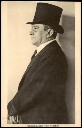 Ansichtskarte  Film Fernsehen Theater Oberregisseur Paul Flashar. 1922