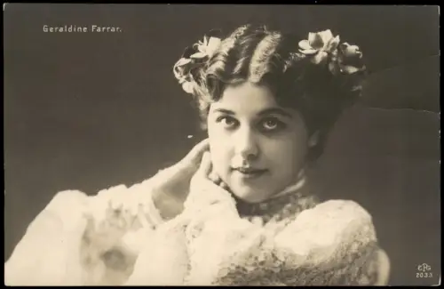 Ansichtskarte  Oper Sängerin Schauspielerin Geraldine Farrar Fotokarte 1913
