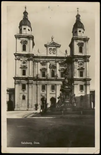 Ansichtskarte Salzburg Partie am Dom 1930